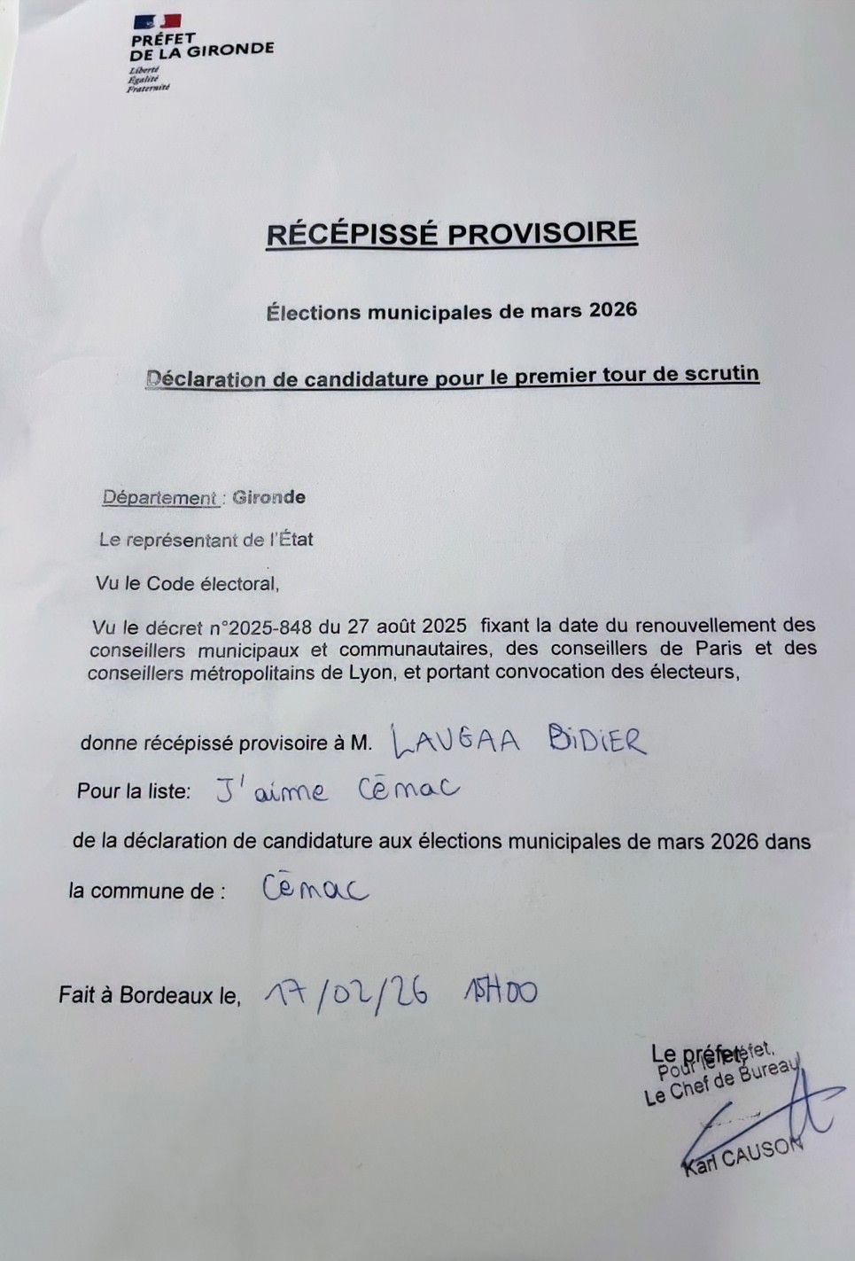 recepisse-prefecture